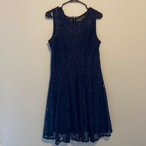Dress barn knee length dress - navy